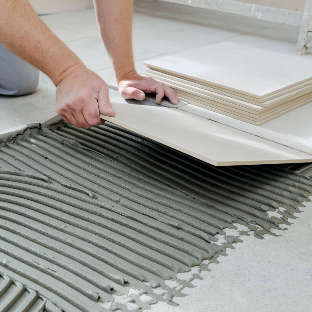 Tegels zetten tegellijm