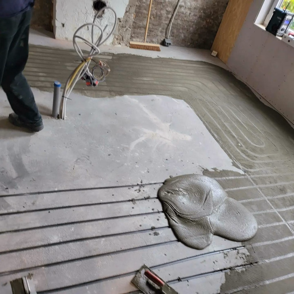 Vloerverwarming dichtzetten
