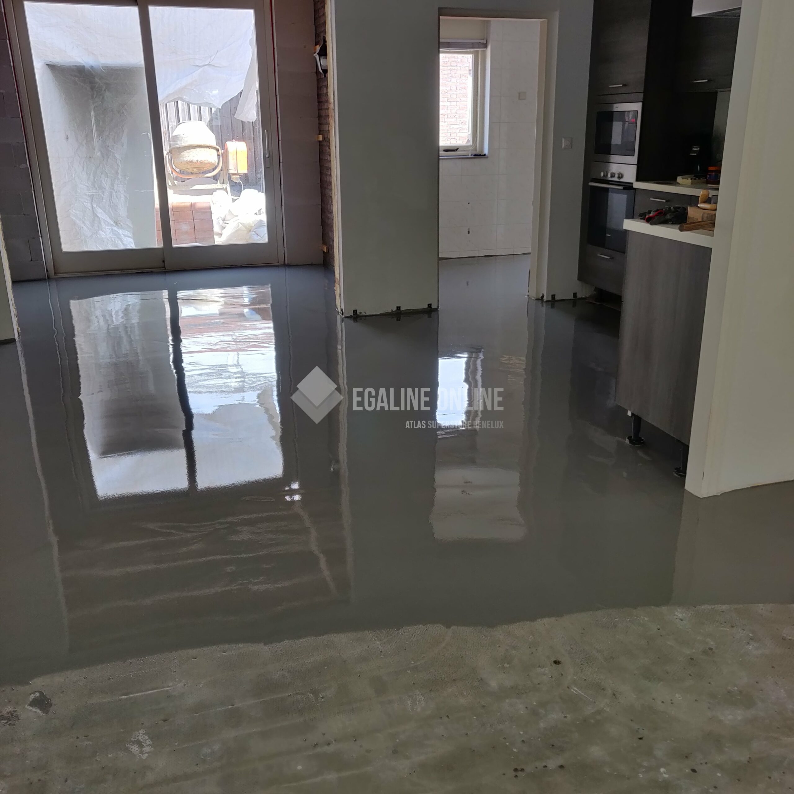 Geëgaliseerde vloer